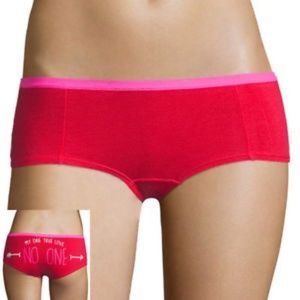 Flirtitude Boyshort Panties One True Love No One